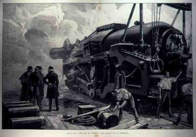 The Illustrated London News、1887年6月11日、ウーリッチ（現存する最大の銃）で111トンを発射 作： English School